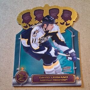 Hockey Trading Card with Gold Accents
